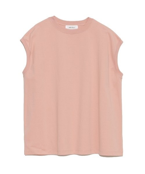 Mila Owen（ミラオーウェン）の「ハイラインフレンチスリーブカットトップス（Tシャツ/カットソー・レディース・ホワイト/チャコールグレー/ブラック/ピンク/グリーン・1/0）」の5枚目の写真