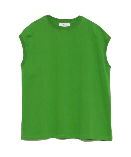 Mila Owen（ミラオーウェン）の「ハイラインフレンチスリーブカットトップス（Tシャツ/カットソー・レディース・ホワイト/チャコールグレー/ブラック/ピンク/グリーン・1/0）」の4枚目の写真