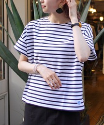 ORCIVAL/オーシバル　40/2　ワイドボートネックショートスリーブ ボーダー　WIDE BOATNECK SHORTSLEEVE BORDER RC-9255