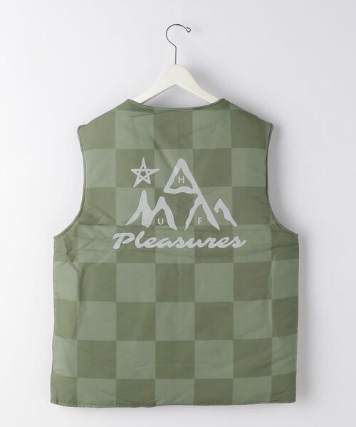 PLEASURES（プレジャー）の「＜PLEASURES × HUF＞ MIDLAND VST/ベスト（その他アウター・メンズ・オリーブ・M/L）」の2枚目の写真