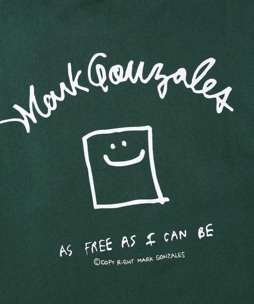 Mark Gonzales（マーク・ゴンザレス）の「【MARK GONZALES】ワンポイントスウェットクルー（スウェット・メンズ・グレー/グリーン/ブラック・M/XL/S/L）」の10枚目の写真