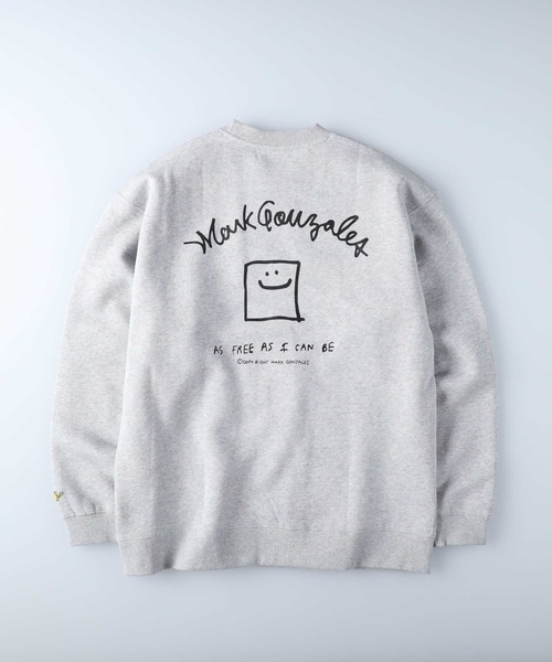 Mark Gonzales（マーク・ゴンザレス）の「【MARK GONZALES】ワンポイントスウェットクルー（スウェット・メンズ・グレー/グリーン/ブラック・M/XL/S/L）」の14枚目の写真