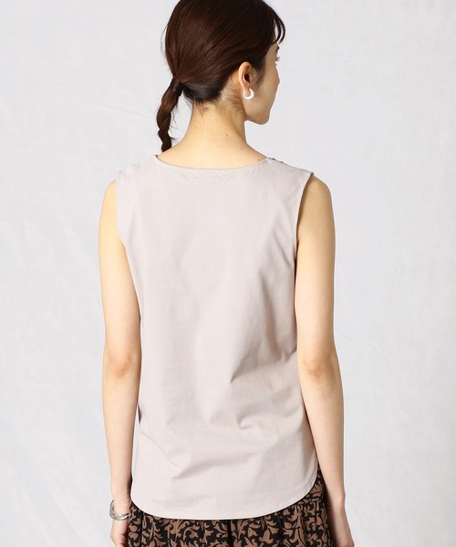 Comme　Ca　Mature（コムサマチュア）の「ビジュー付き　タンクトップ（タンクトップ・レディース・ホワイト/ブラック/モカ・MEDIUM/LARGE）」の14枚目の写真