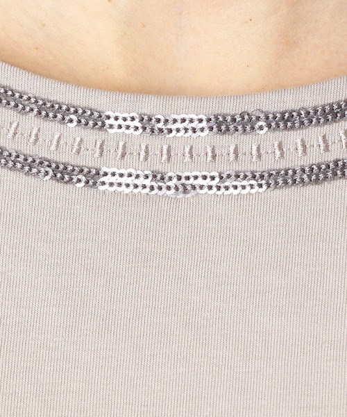 Comme　Ca　Mature（コムサマチュア）の「ビジュー付き　タンクトップ（タンクトップ・レディース・ホワイト/ブラック/モカ・MEDIUM/LARGE）」の7枚目の写真