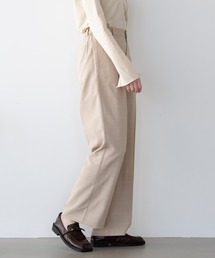 チェックセンタープレスパンツ