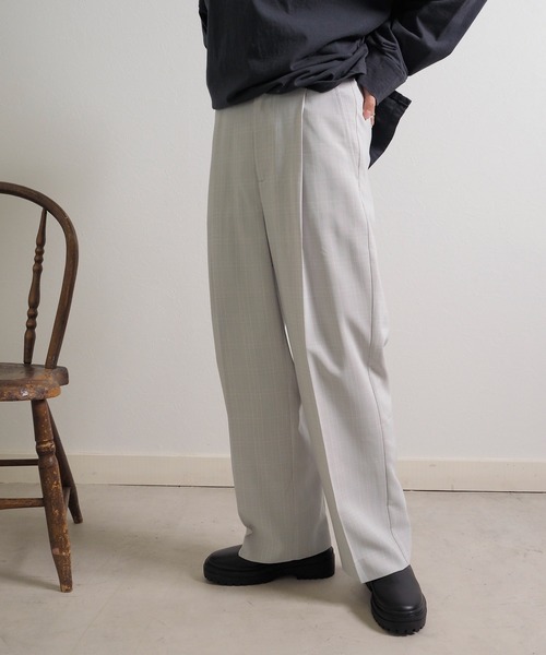 Crisp(クリスプ)の「チェックセンタープレスパンツ(チノパンツ・レディース・ブラウン/グレー・FREE)」の22枚目の写真