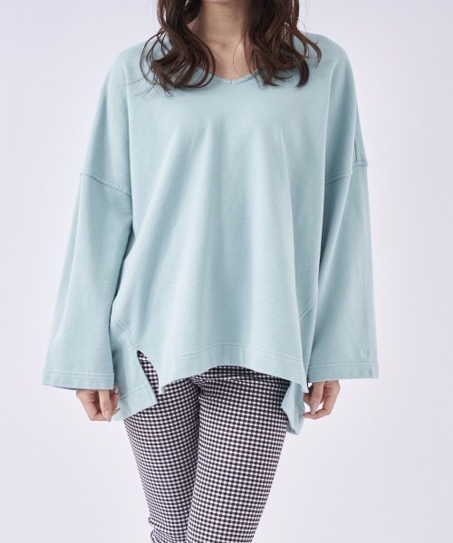 Ocean Pacific（オーシャンパシフィック）の「【OP:オーピー】レディースVネックスウェットプルオーバー（スウェット・レディース・ベージュ/イエロー/グリーン・MEDIUM）」の3枚目の写真