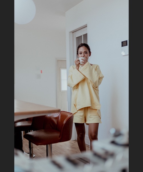 Ocean Pacific（オーシャンパシフィック）の「【OP:オーピー】レディースVネックスウェットプルオーバー（スウェット・レディース・ベージュ/イエロー/グリーン・MEDIUM）」の10枚目の写真