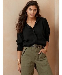 Banana Republic | フーディー クロップド ニットジャケット(パーカー)