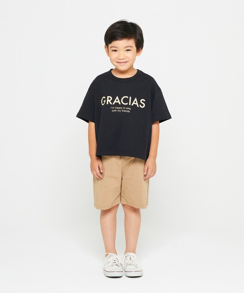 FOV（フォブ）の「フォブ GRACIAS ラウンドビッグ Tシャツ（Tシャツ/カットソー・キッズ・グレー/ブラック/アッシュグレー・XL/L/M/F/S）」の4枚目の写真
