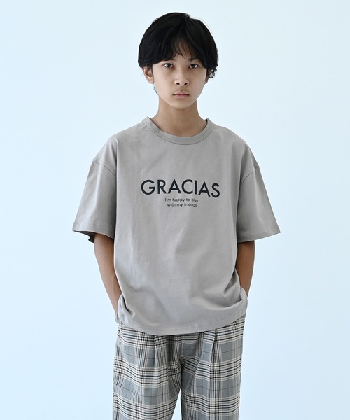 FOV（フォブ）の「フォブ GRACIAS ラウンドビッグ Tシャツ（Tシャツ/カットソー・キッズ・グレー/ブラック/アッシュグレー・XL/L/M/F/S）」の8枚目の写真
