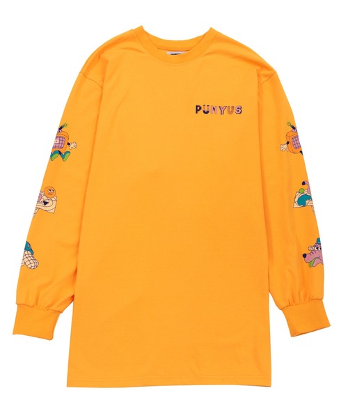 PUNYUS(プニュズ)の「スリーブプリントロンT(Tシャツ/カットソー・レディース・ピンク/オレンジ/ホワイト/ブラック・1/2/3/4)」の21枚目の写真