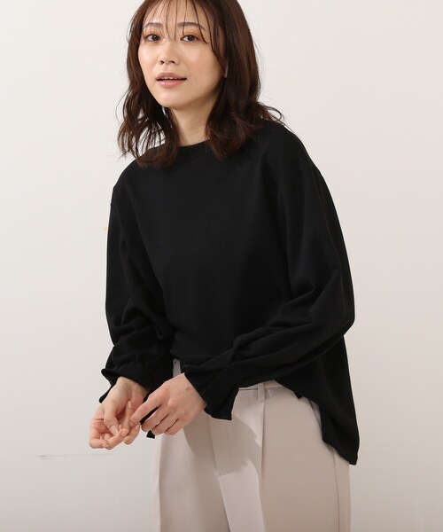 DRESKIP（ドレスキップ）の「◆キャンディスリ－ブプルオーバー（Tシャツ/カットソー・レディース・オフホワイト/ライトグレー/ブラック/グリーン系・02/03/04）」の2枚目の写真