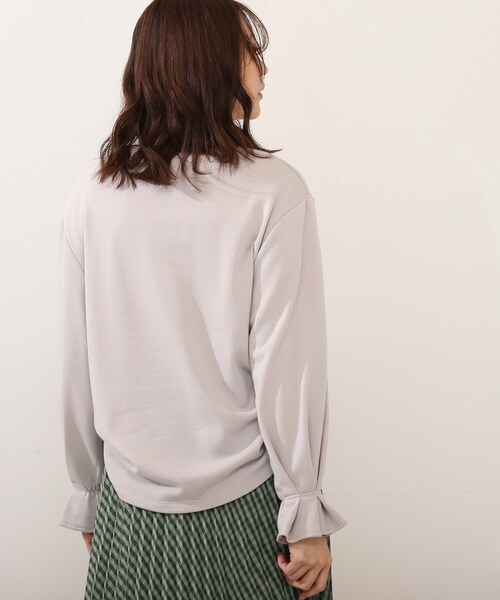 DRESKIP（ドレスキップ）の「◆キャンディスリ－ブプルオーバー（Tシャツ/カットソー・レディース・オフホワイト/ライトグレー/ブラック/グリーン系・02/03/04）」の7枚目の写真