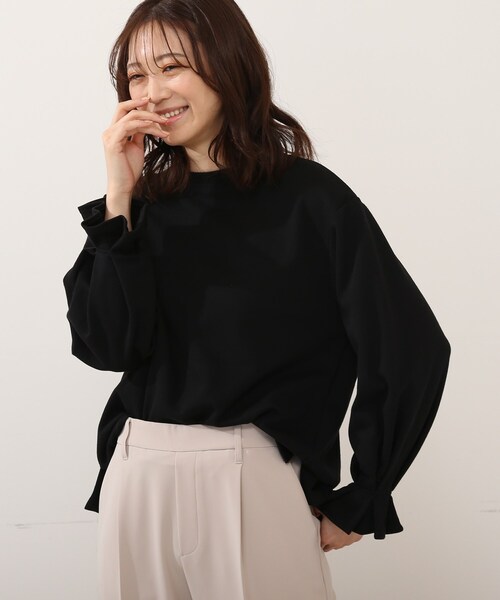 DRESKIP（ドレスキップ）の「◆キャンディスリ－ブプルオーバー（Tシャツ/カットソー・レディース・オフホワイト/ライトグレー/ブラック/グリーン系・02/03/04）」の14枚目の写真