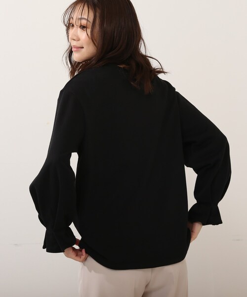 DRESKIP（ドレスキップ）の「◆キャンディスリ－ブプルオーバー（Tシャツ/カットソー・レディース・オフホワイト/ライトグレー/ブラック/グリーン系・02/03/04）」の16枚目の写真