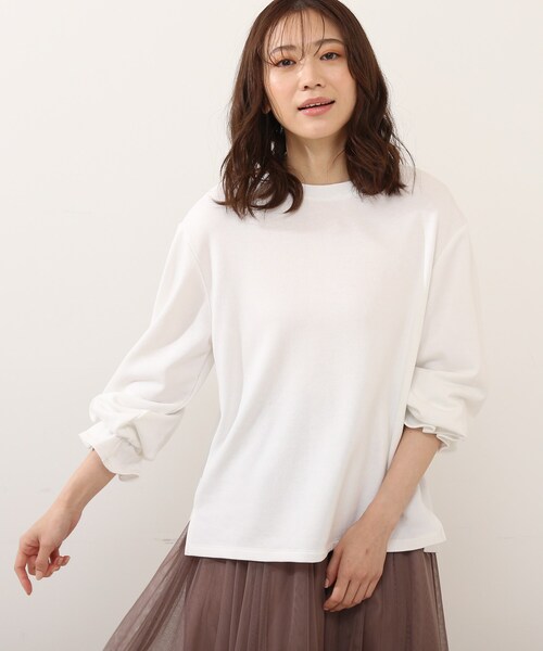 DRESKIP（ドレスキップ）の「◆キャンディスリ－ブプルオーバー（Tシャツ/カットソー・レディース・オフホワイト/ライトグレー/ブラック/グリーン系・02/03/04）」の20枚目の写真