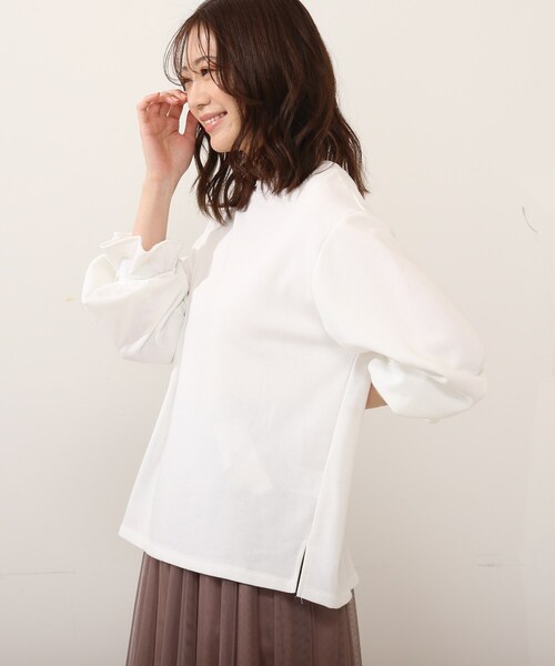 DRESKIP（ドレスキップ）の「◆キャンディスリ－ブプルオーバー（Tシャツ/カットソー・レディース・オフホワイト/ライトグレー/ブラック/グリーン系・02/03/04）」の21枚目の写真