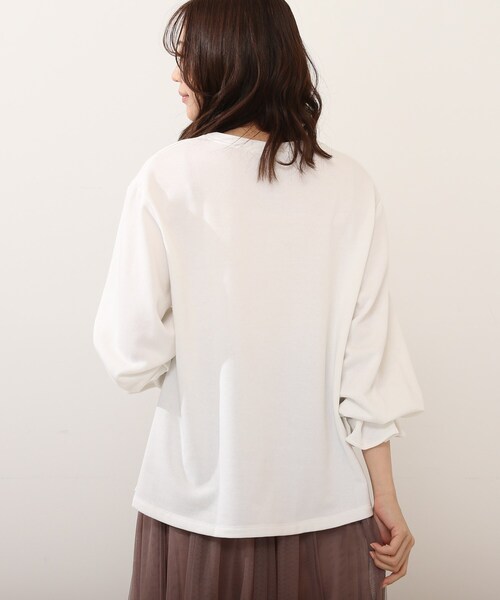 DRESKIP（ドレスキップ）の「◆キャンディスリ－ブプルオーバー（Tシャツ/カットソー・レディース・オフホワイト/ライトグレー/ブラック/グリーン系・02/03/04）」の22枚目の写真