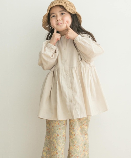 URBAN RESEARCH DOORS（アーバンリサーチドアーズ）の「『親子リンク』コットンボイル2WAYブラウス(KIDS)（シャツ/ブラウス・キッズ・ピンク/ベージュ系その他・120/105/135）」の12枚目の写真