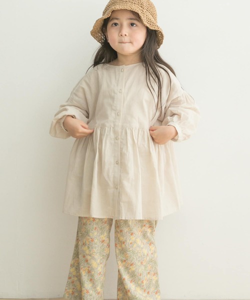 URBAN RESEARCH DOORS（アーバンリサーチドアーズ）の「『親子リンク』コットンボイル2WAYブラウス(KIDS)（シャツ/ブラウス・キッズ・ピンク/ベージュ系その他・120/105/135）」の13枚目の写真