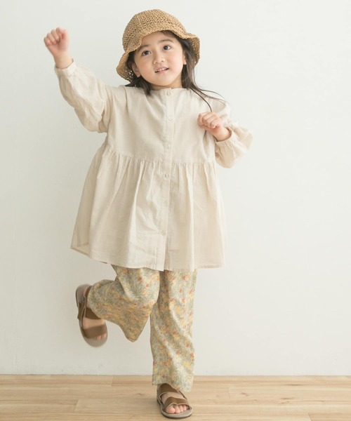URBAN RESEARCH DOORS（アーバンリサーチドアーズ）の「『親子リンク』コットンボイル2WAYブラウス(KIDS)（シャツ/ブラウス・キッズ・ピンク/ベージュ系その他・120/105/135）」の15枚目の写真
