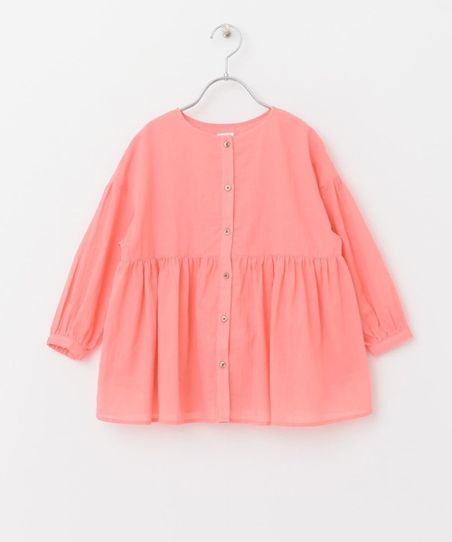 URBAN RESEARCH DOORS（アーバンリサーチドアーズ）の「『親子リンク』コットンボイル2WAYブラウス(KIDS)（シャツ/ブラウス・キッズ・ピンク/ベージュ系その他・120/105/135）」の19枚目の写真