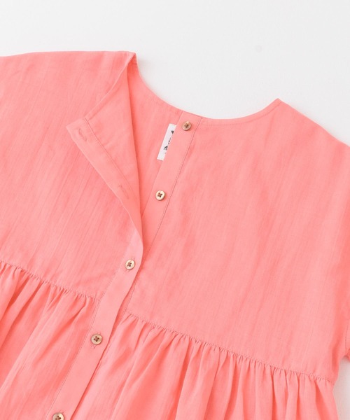 URBAN RESEARCH DOORS（アーバンリサーチドアーズ）の「『親子リンク』コットンボイル2WAYブラウス(KIDS)（シャツ/ブラウス・キッズ・ピンク/ベージュ系その他・120/105/135）」の21枚目の写真