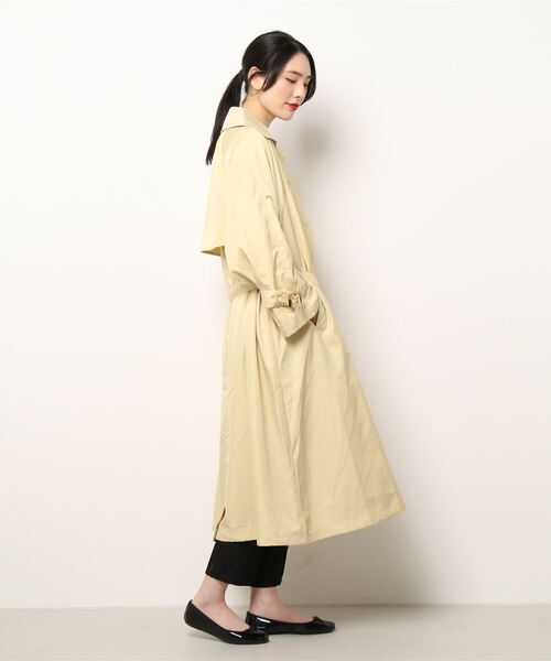 CPCM（シーピーシーエム）の「ロング丈トレンチコート（トレンチコート・レディース・イエロー/ベージュ/オフホワイト/アイボリー・FREE）」の5枚目の写真