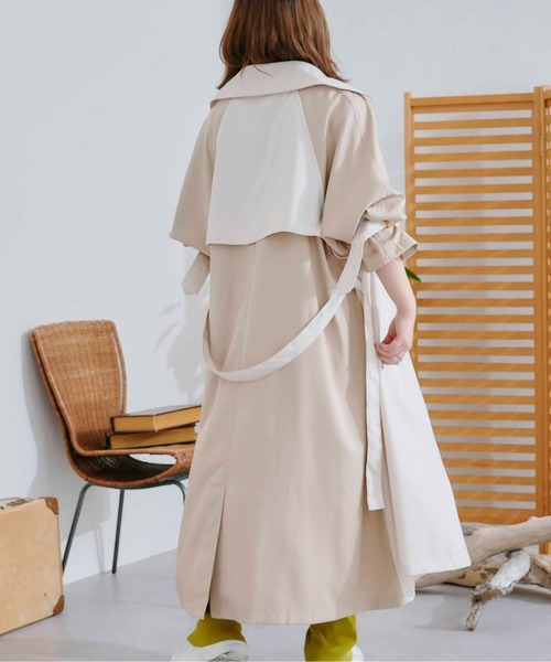 CPCM（シーピーシーエム）の「ロング丈トレンチコート（トレンチコート・レディース・イエロー/ベージュ/オフホワイト/アイボリー・FREE）」の9枚目の写真