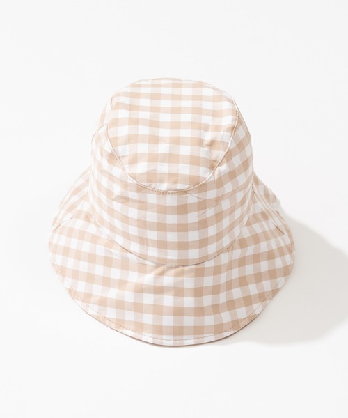 ZAKKA-BOX（ザッカボックス）の「ギンガムチェックバケツハット（ハット・レディース・ブラック/ベージュ・FREE）」の14枚目の写真