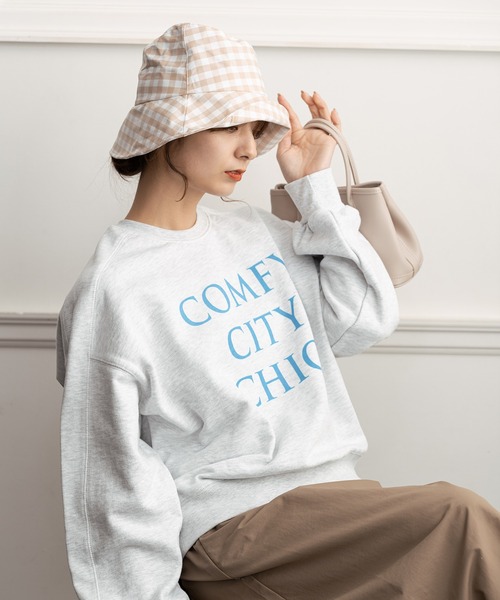 ZAKKA-BOX（ザッカボックス）の「ギンガムチェックバケツハット（ハット・レディース・ブラック/ベージュ・FREE）」の9枚目の写真