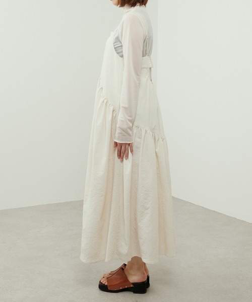 Lui's（ルイス）の「バックデザインストライプキャミワンピース（ワンピース・レディース・オフホワイト/サックスブルー/ブラック・FREE）」の16枚目の写真