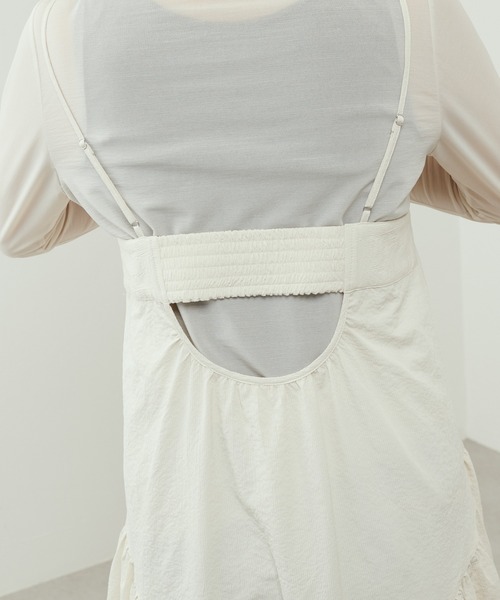 Lui's（ルイス）の「バックデザインストライプキャミワンピース（ワンピース・レディース・オフホワイト/サックスブルー/ブラック・FREE）」の11枚目の写真