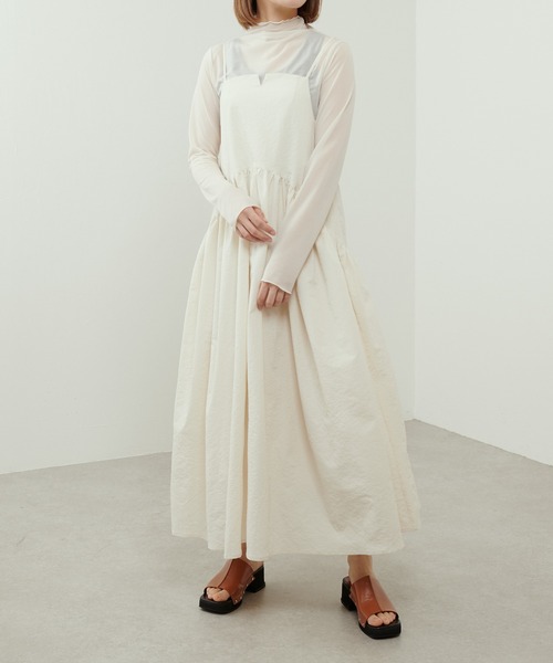 Lui's（ルイス）の「バックデザインストライプキャミワンピース（ワンピース・レディース・オフホワイト/サックスブルー/ブラック・FREE）」の15枚目の写真