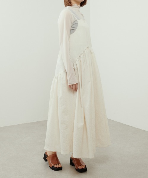 Lui's（ルイス）の「バックデザインストライプキャミワンピース（ワンピース・レディース・オフホワイト/サックスブルー/ブラック・FREE）」の18枚目の写真