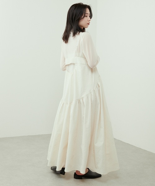 Lui's（ルイス）の「バックデザインストライプキャミワンピース（ワンピース・レディース・オフホワイト/サックスブルー/ブラック・FREE）」の17枚目の写真