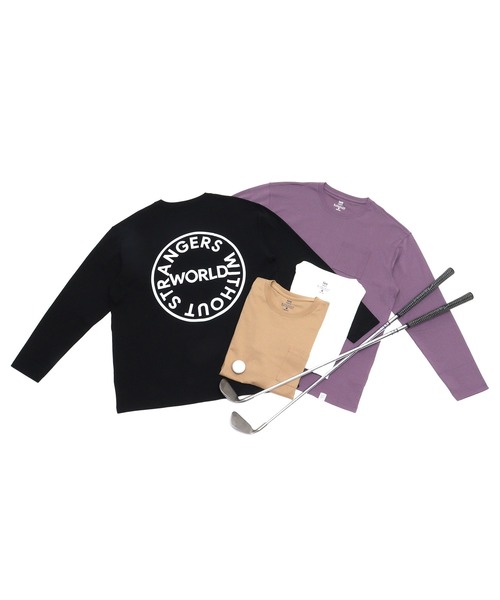 GIORDANO（ジョルダーノ）の「[ GIORDANO ] サークルロゴクルーネックポケットL/TEE (ユニセックス）（Tシャツ/カットソー・レディース・ホワイト/ブラック/ベージュ/ライトパープル・SMALL/MEDIUM/LARGE/X-LARGE/XX-LARGE）」の17枚目の写真