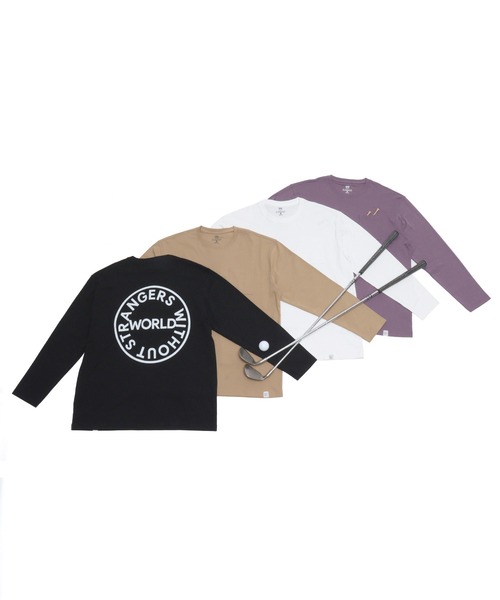 GIORDANO（ジョルダーノ）の「[ GIORDANO ] サークルロゴクルーネックポケットL/TEE (ユニセックス）（Tシャツ/カットソー・レディース・ホワイト/ブラック/ベージュ/ライトパープル・SMALL/MEDIUM/LARGE/X-LARGE/XX-LARGE）」の18枚目の写真