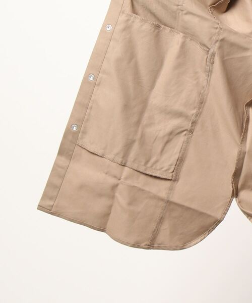 CERCA（チェルカ）の「GW/ビッグシルエット 無地ツイルフードジャケット（ミリタリージャケット・メンズ・カーキ/ネイビー/ベージュ・LARGE/MEDIUM）」の7枚目の写真