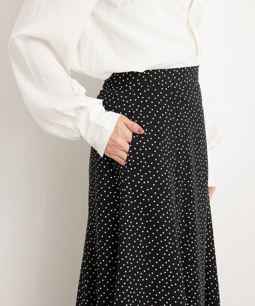 ROPE' PICNIC(ロペピクニック)の「【WEB限定】ドットマーメイドスカート(スカート・レディース・ベージュ/ブラック・38/36)」の9枚目の写真