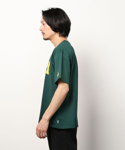 GERRY（ジェリー）の「【ag】〔GERRY/ジェリー〕USAコットン天竺COLLEGEロゴプリント半袖ワイドTシャツ/ルーズシルエット（Tシャツ/カットソー・メンズ・ホワイト/サックスブルー系/その他/ダークグリーン/ブラック・MEDIUM/LARGE/X-LARGE）」の7枚目の写真