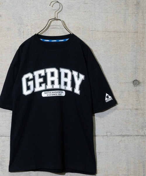 GERRY（ジェリー）の「【ag】〔GERRY/ジェリー〕USAコットン天竺COLLEGEロゴプリント半袖ワイドTシャツ/ルーズシルエット（Tシャツ/カットソー・メンズ・ホワイト/サックスブルー系/その他/ダークグリーン/ブラック・MEDIUM/LARGE/X-LARGE）」の3枚目の写真