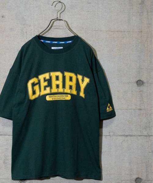 GERRY（ジェリー）の「【ag】〔GERRY/ジェリー〕USAコットン天竺COLLEGEロゴプリント半袖ワイドTシャツ/ルーズシルエット（Tシャツ/カットソー・メンズ・ホワイト/サックスブルー系/その他/ダークグリーン/ブラック・MEDIUM/LARGE/X-LARGE）」の4枚目の写真
