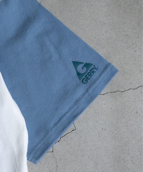 GERRY（ジェリー）の「【ag】〔GERRY/ジェリー〕USAコットン天竺COLLEGEロゴプリント半袖ワイドTシャツ/ルーズシルエット（Tシャツ/カットソー・メンズ・ホワイト/サックスブルー系/その他/ダークグリーン/ブラック・MEDIUM/LARGE/X-LARGE）」の6枚目の写真