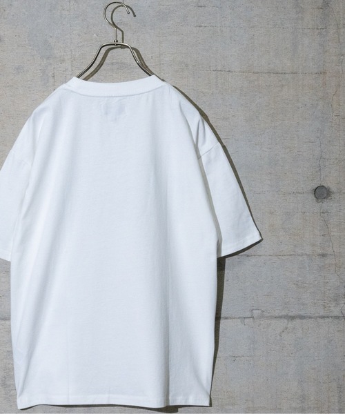 GERRY（ジェリー）の「【ag】〔GERRY/ジェリー〕USAコットン天竺COLLEGEロゴプリント半袖ワイドTシャツ/ルーズシルエット（Tシャツ/カットソー・メンズ・ホワイト/サックスブルー系/その他/ダークグリーン/ブラック・MEDIUM/LARGE/X-LARGE）」の17枚目の写真