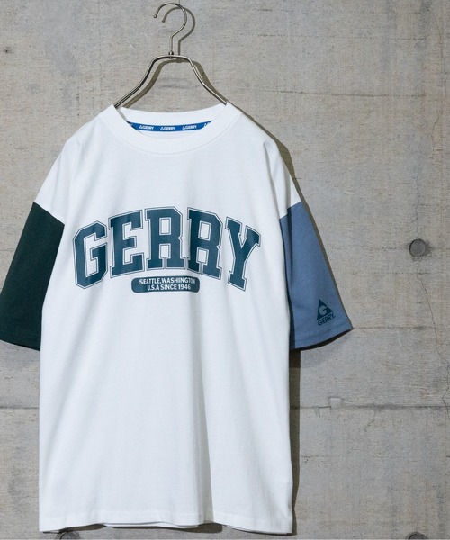 GERRY（ジェリー）の「【ag】〔GERRY/ジェリー〕USAコットン天竺COLLEGEロゴプリント半袖ワイドTシャツ/ルーズシルエット（Tシャツ/カットソー・メンズ・ホワイト/サックスブルー系/その他/ダークグリーン/ブラック・MEDIUM/LARGE/X-LARGE）」の12枚目の写真