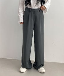 【REMIND 】3カラーハイウエスト ピンタックワイドスラックス