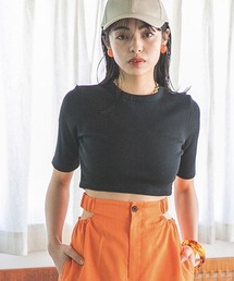 JEANASIS | リブクロップドTEE5S/281511(Tシャツ/カットソー)