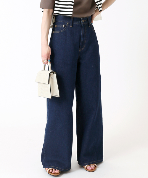 B.C STOCK(ベーセーストック)の「ワイドデニムパンツ(デニムパンツ・レディース・ネイビー/ブルー系その他・SMALL/MEDIUM)」の5枚目の写真